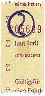 Fahrschein gültig bis 1977